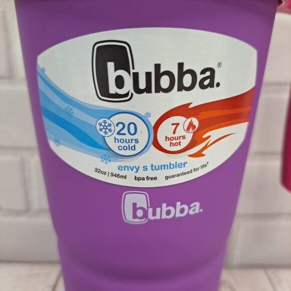 Bubba Envy-S Stainless Steel 32 oz. Tumbler Removable Handle & Bumper Purple - Picture 2 of 6